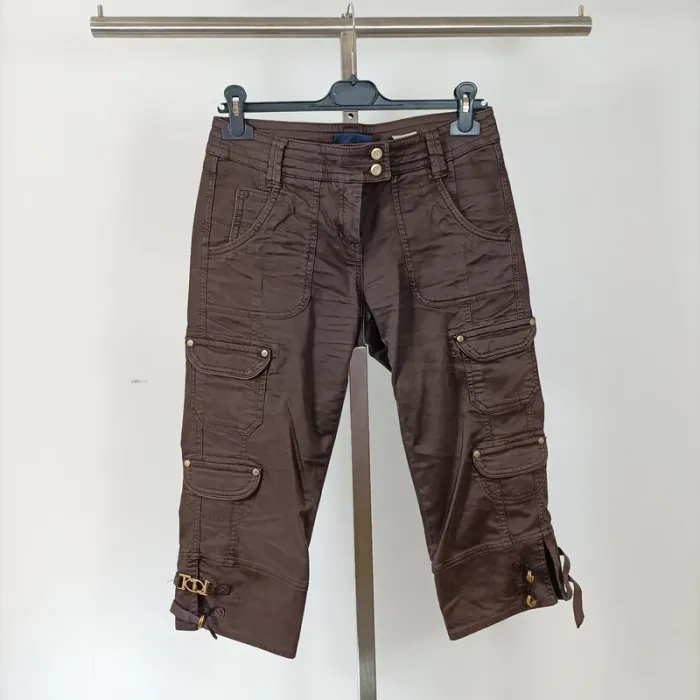 Pantalon capri Corsaire, pantacourt marron Trussardi Jeans - Taille 42 A600