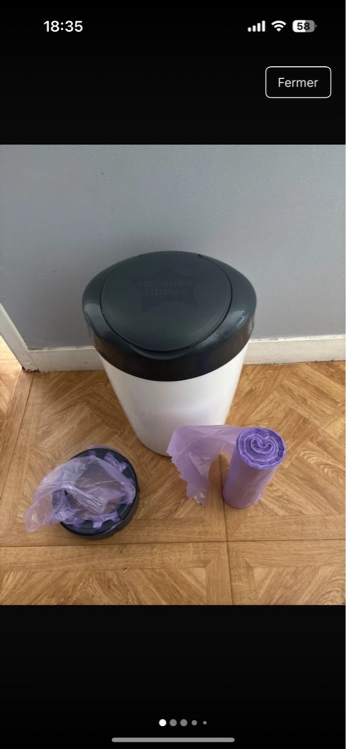 Poubelle à couche