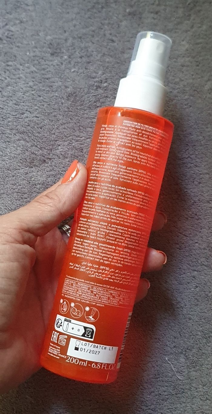 "Huile sèche Sun Secure SPF50 Haute Protection" - Nourrissante au fini satiné (200Ml) / SVR - photo numéro 2