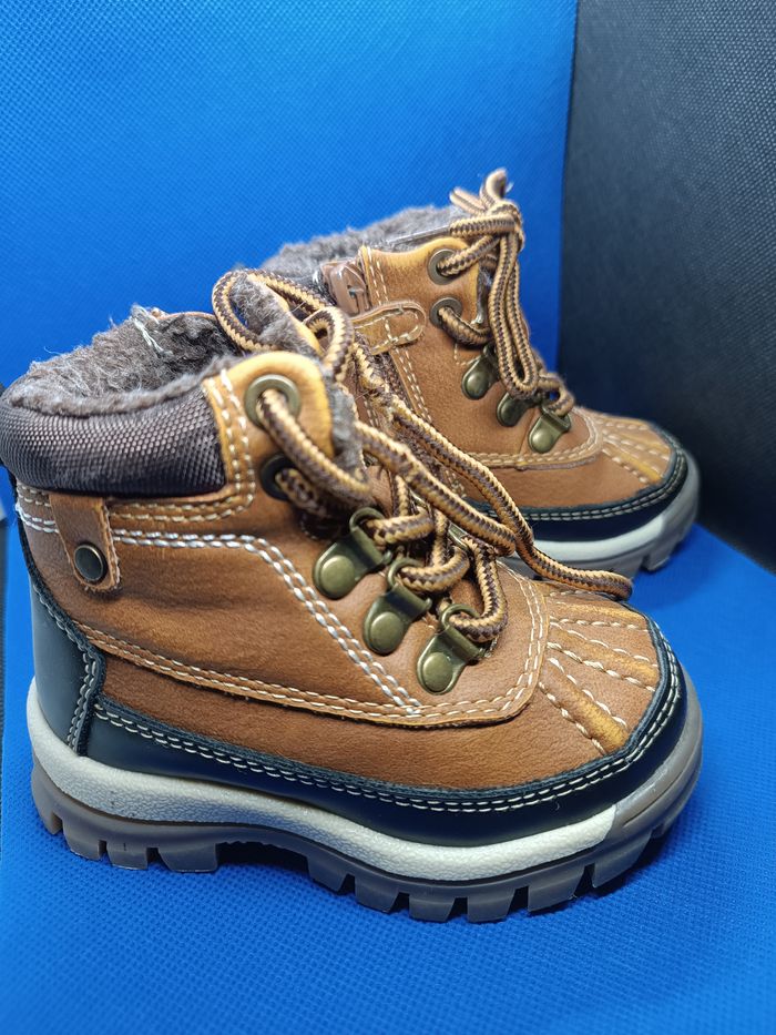 🐻 Bottines bébé Charlie & Friend – immitation cuir & moumoute – T21 - photo numéro 4