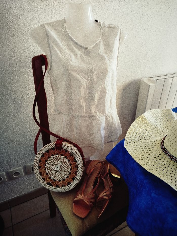 Haut broderie anglaise Comptoir des Cotonniers lo - photo numéro 4