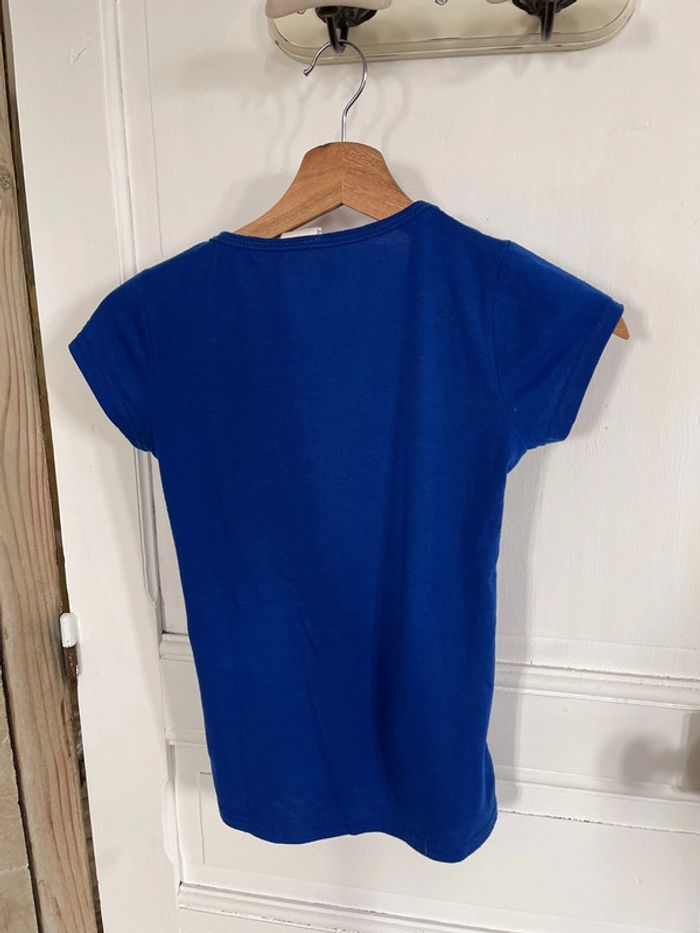 T-shirt manches courtes drapeau, États-Unis, sequin - photo numéro 4