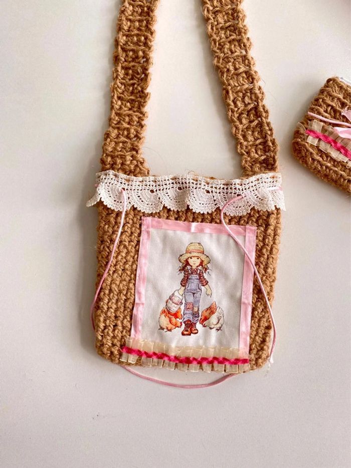 Sac à bandoulière avec son porte monnaie - photo numéro 2
