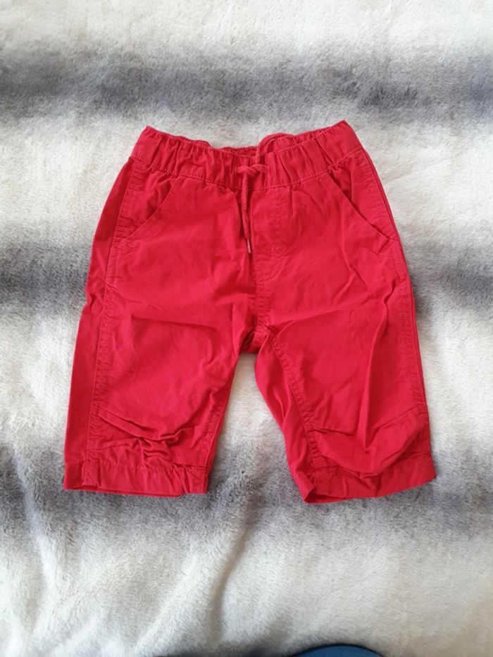 Short rouge La Halle 3 ans garçon