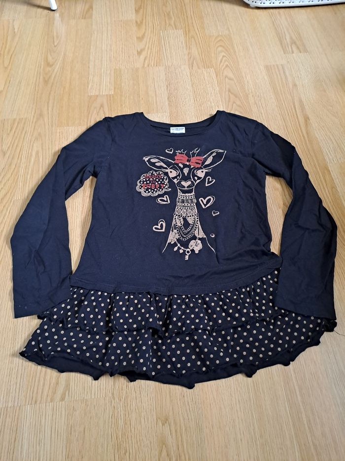 T-shirt noir - taille 10 ans - sans marque