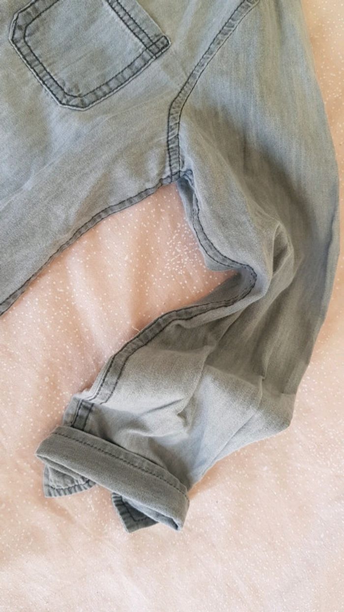 Superbe chemise grise in extenso garcon 8ans neuve - photo numéro 3