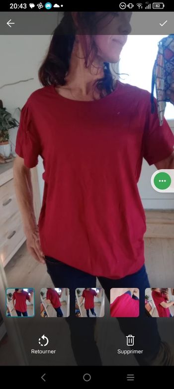 T-shirt femme 42 fushia framboise c 72