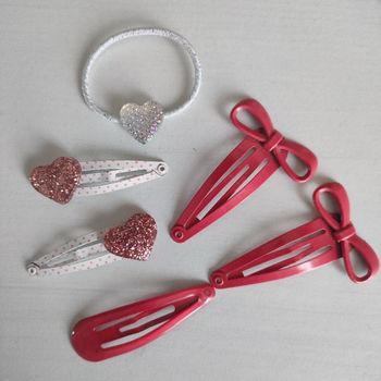 Lot pinces rouge et brillant