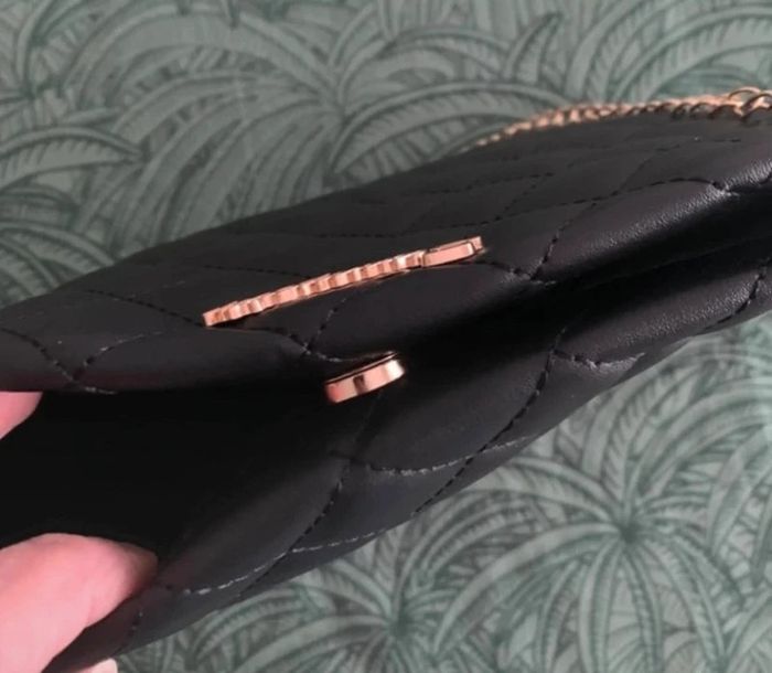 Sac à mains matelassé noir / cabas / fourre tout - photo numéro 3