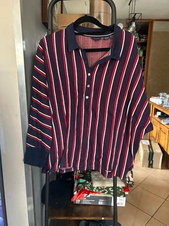 Blouse salsa manches longues bleu blanc rouge