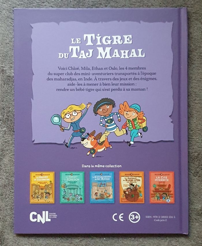 Livre Énigmes & Jeux "Le Tigre du Taj Mahal" (4-6 ans) / Hachette - photo numéro 2