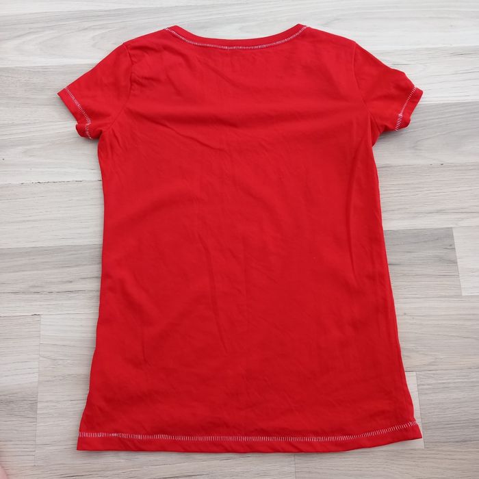 T-shirt femme imprimé rouge à col en V Complices taille M - photo numéro 7