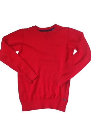 Pull d'hiver rouge taille 10ans
