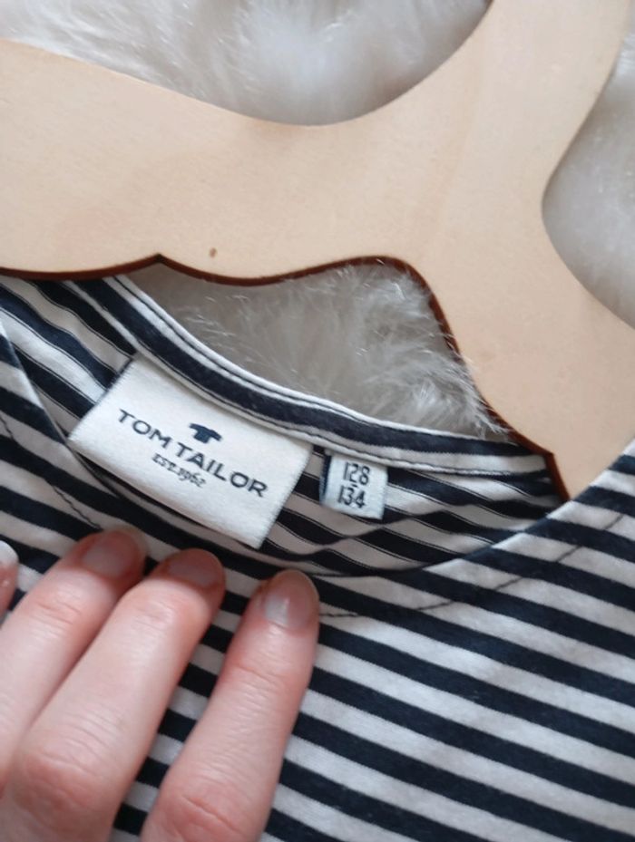 Tom tailor robe marinière 128/134 cm soit 8/9 ans - photo numéro 4