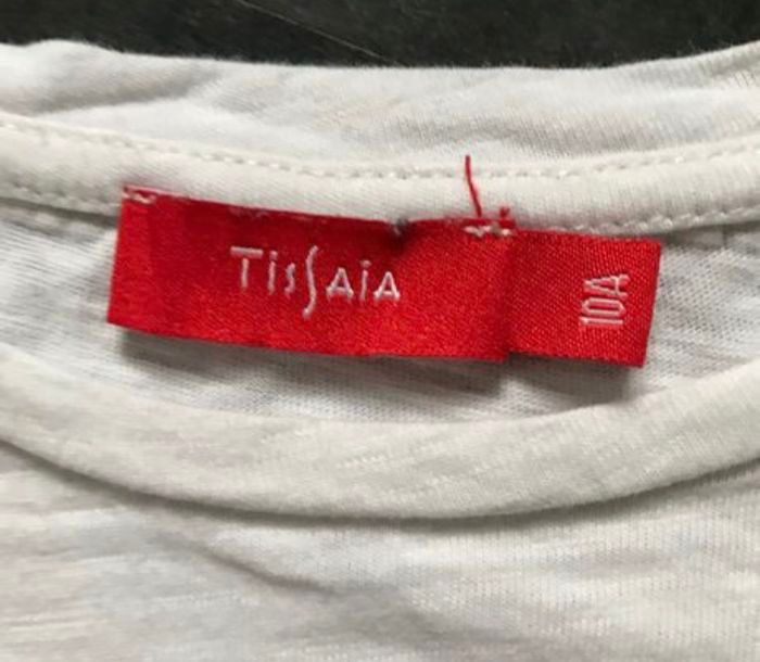 T-shirt blanc fluo rose 10 ans tissaia - photo numéro 5