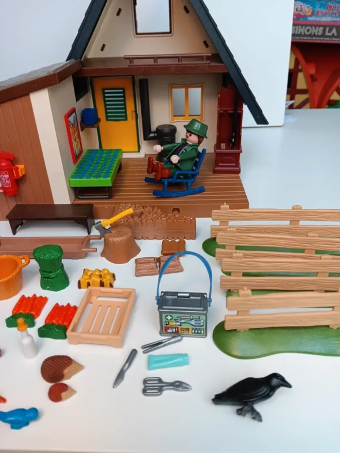 Lot figurines playmobil chalet de montagne - photo numéro 3