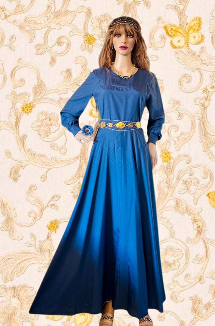 💙Magnifique longue robe bleue vintage style médiéval féerique fairycore medieval blue dress💙 - photo numéro 6