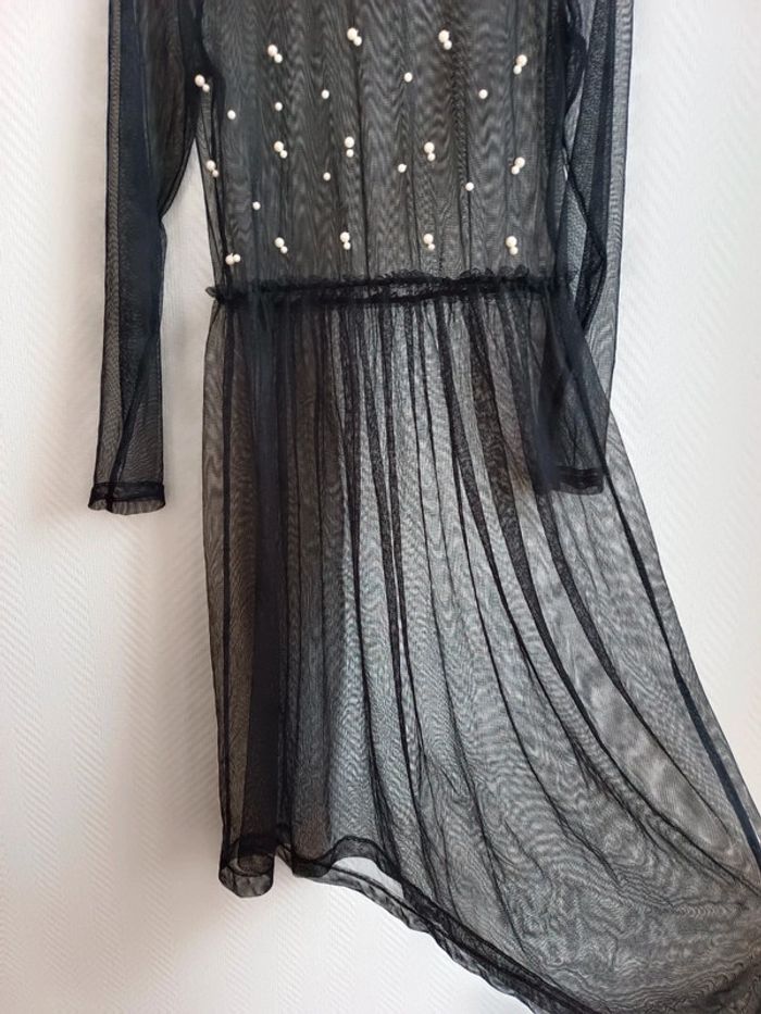 Robe en tulle noire Zara Achat occasion Robes longues (femme