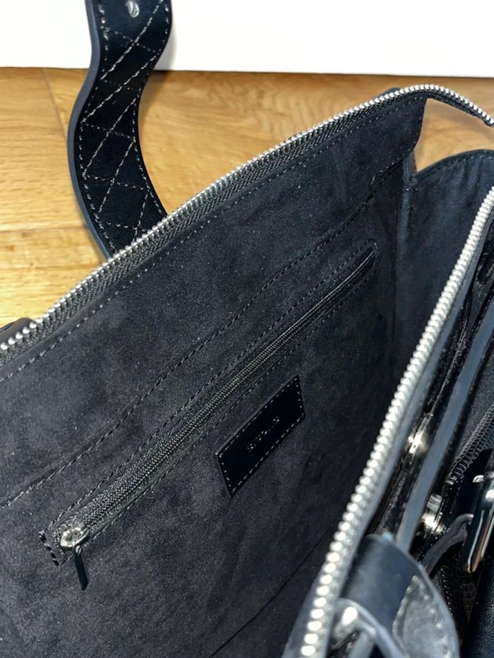 Sac à main noir avec bandoulière - photo numéro 6