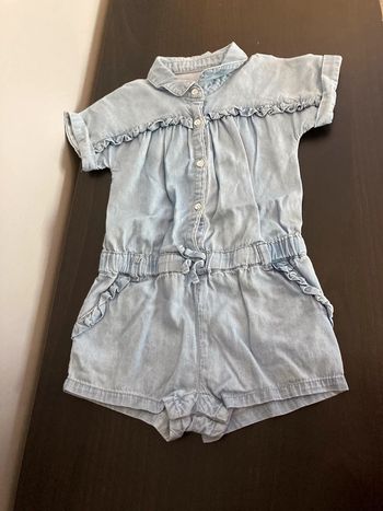 Combinaison short bébé fille