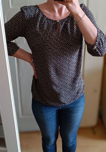 Blouse Camaïeu gris/taupe