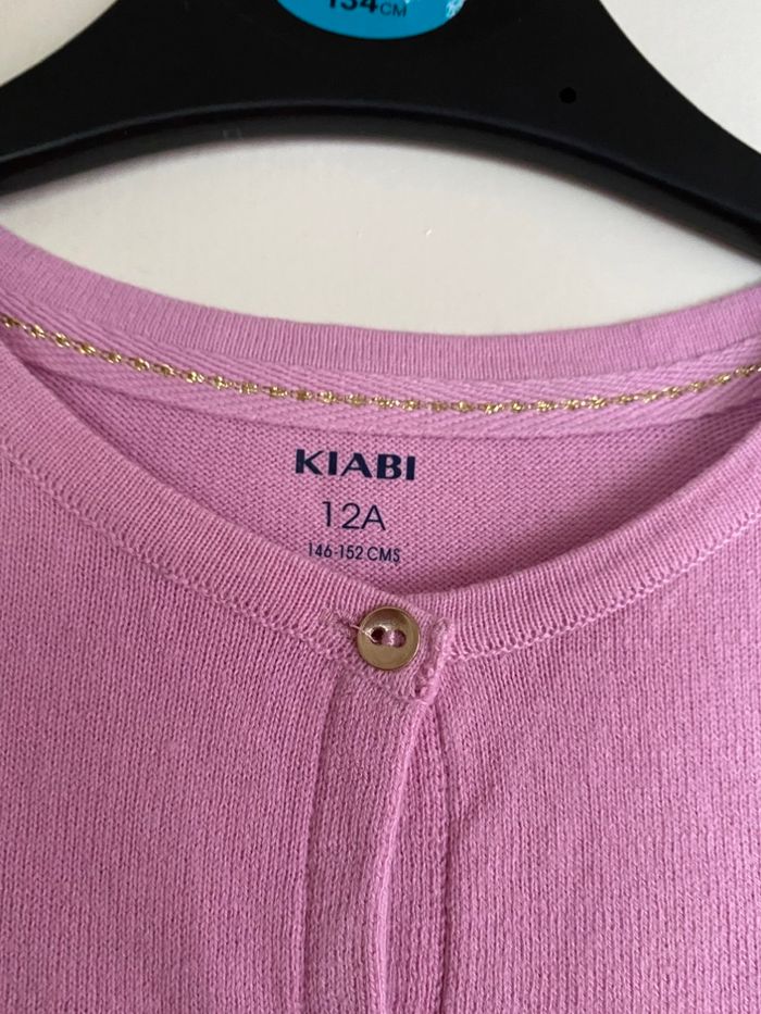 Gilet rose pour fille taille 12 ans. NEUF. KIABI - photo numéro 3