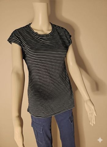 T-shirt à rayures noir et blanc Ardene - Neuf avec étiquette - Taille S