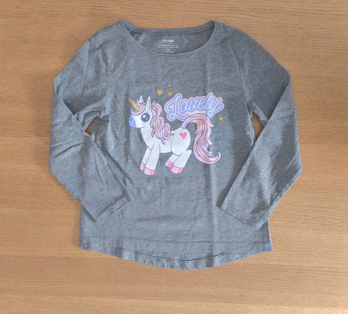 🌸 T-shirt "licorne" manches longues - Kiabi - 6 ans 🌸
