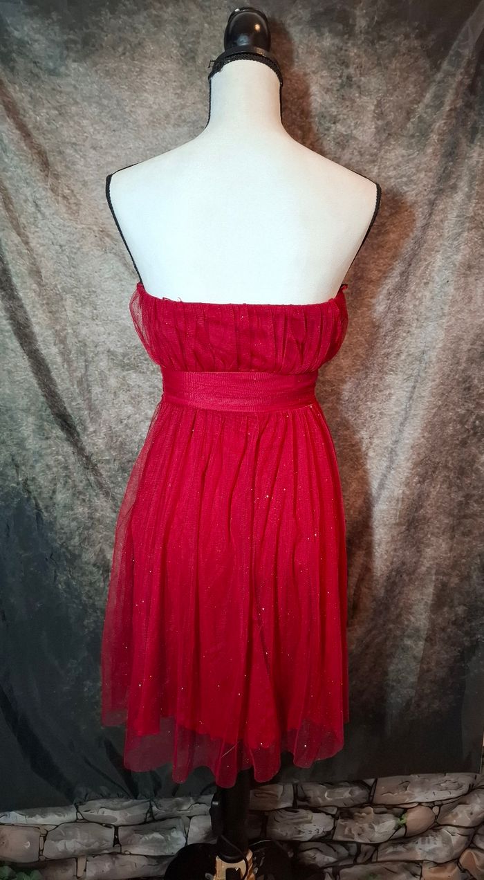 Robe bustier rouge brillante - photo numéro 7