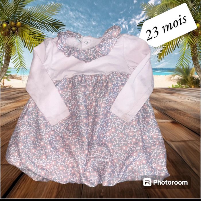 Tunique rose a fleur