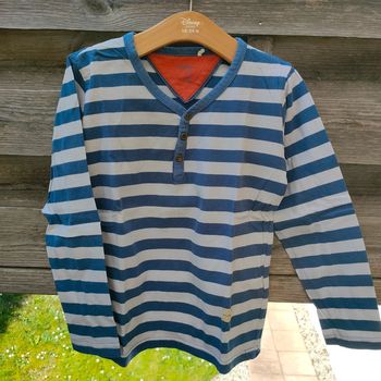 T-shirts manches longues marin 7 ans