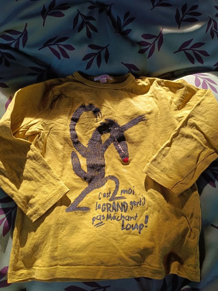 T-shirt manches longues 4 ans loup 🐺