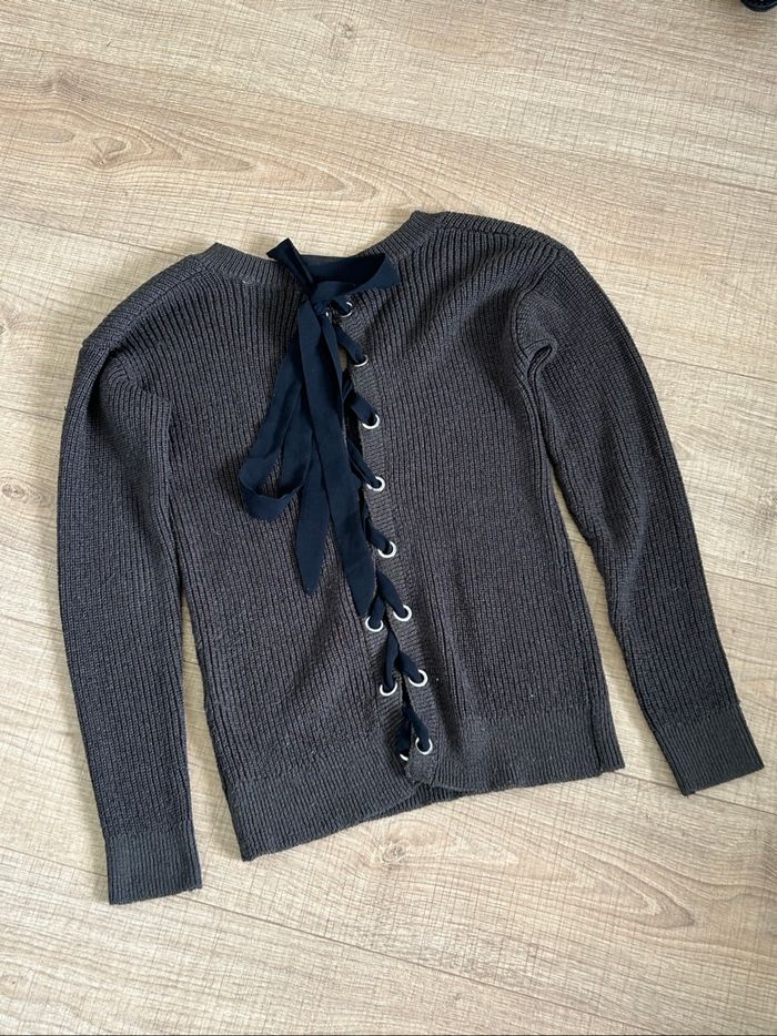 Pull vert kaki à manches longues Morgan taille XS TBE - photo numéro 8
