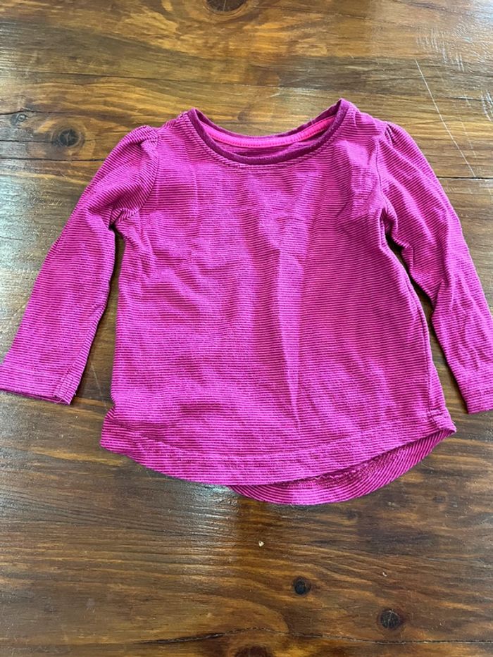 Lot 3 tshirts manches longue 12 mois - photo numéro 3