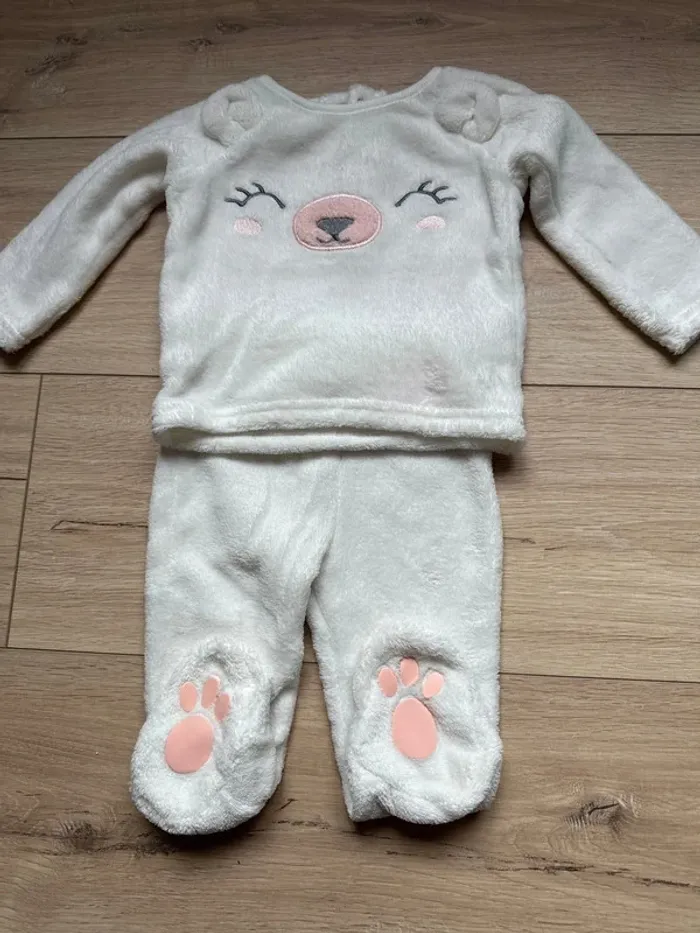Pyjama 2 pièces avec pied Inextenso 68cm 6mois