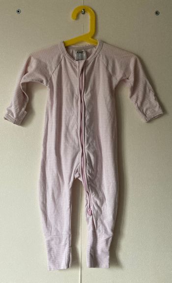 pyjama rayé zippé bébé fille 12 mois