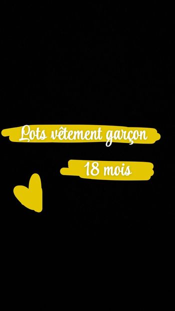 Lot vêtements garçon