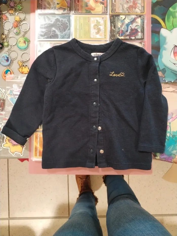 Veste Gémo bleu nuit