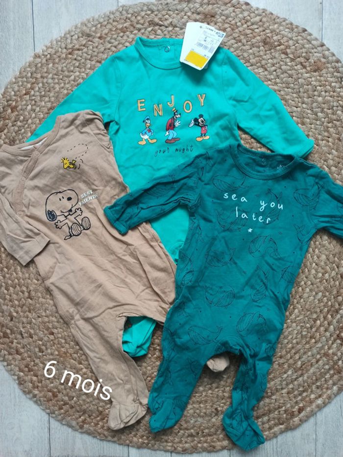 Lot pyjama léger 6 mois