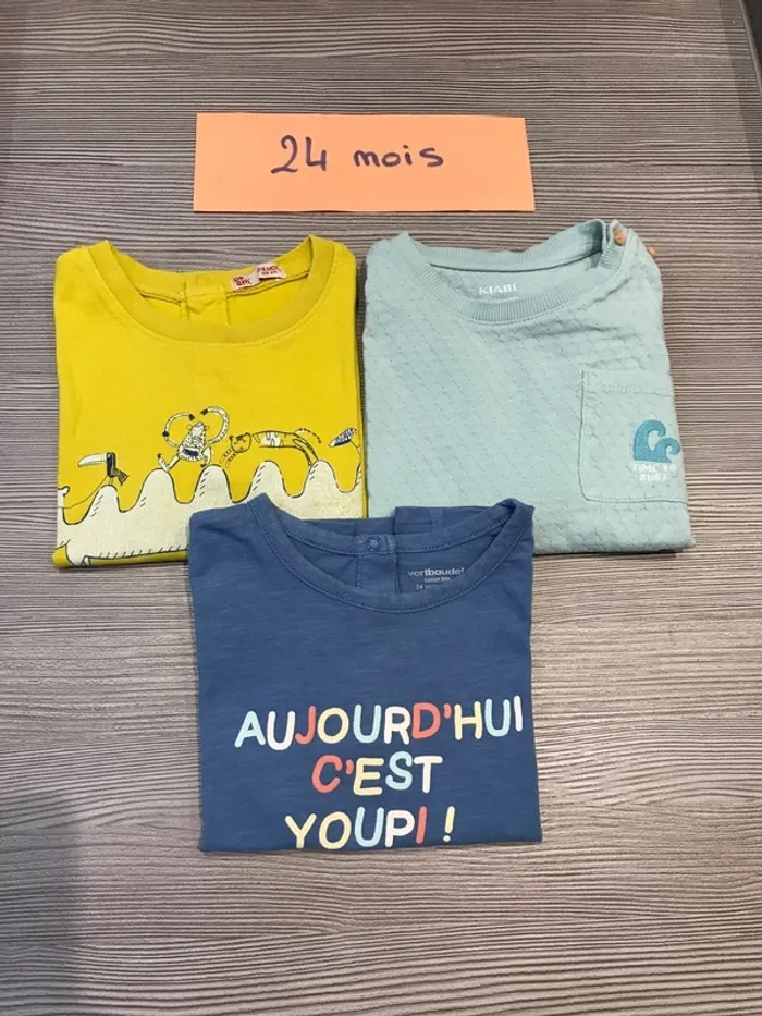 Lot de 3 Tshirts MC garçon tbe
