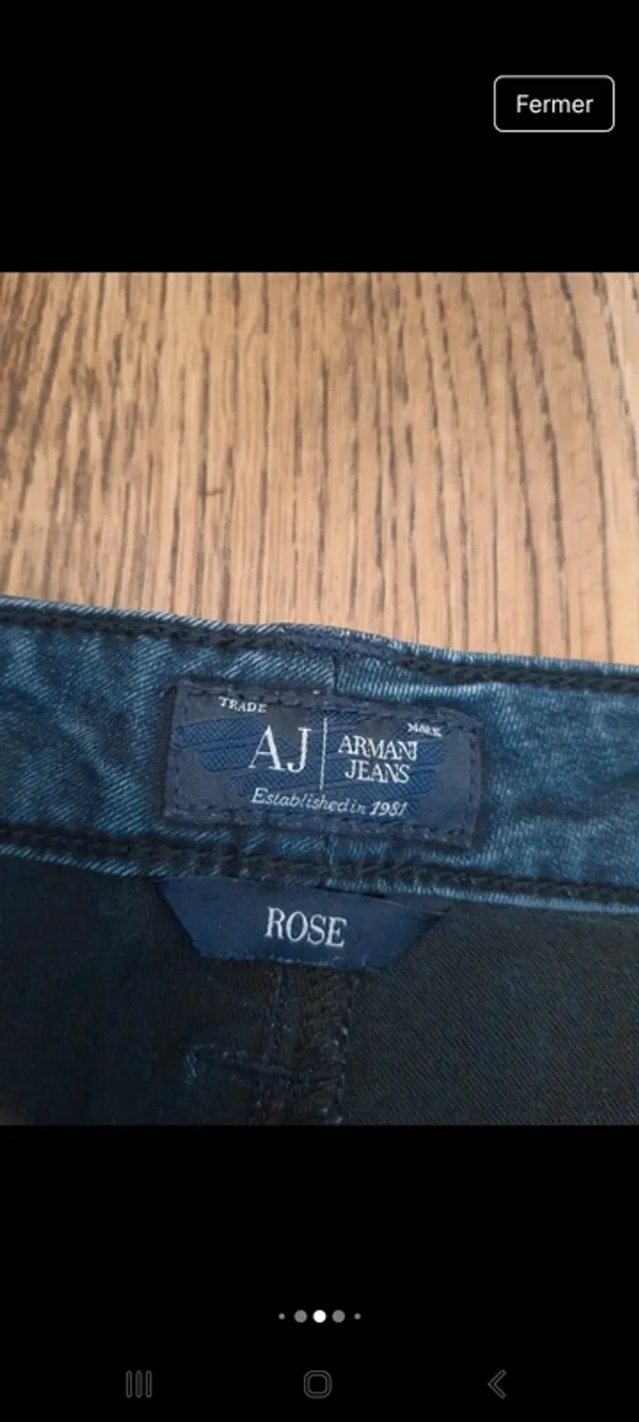 Jeans Armani Jeans model Rose eu 29 fr 38 - photo numéro 11