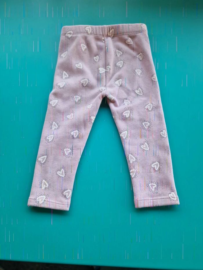 Pantalon molletoné rose fille _ taille 18 mois _ Orchestra - photo numéro 3