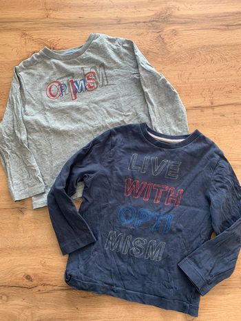 Lot 2 t-shirt manches longues Okaidi garçon 4 ans
