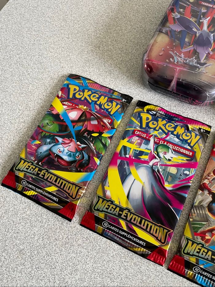 Lot Mini Tin + Artset Booster Pokémon Méga Évolution (ME01/EV11) - photo numéro 3