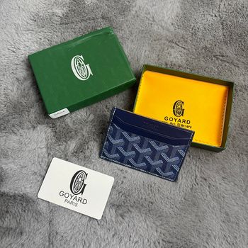Porte carte goyard bleu neuf
