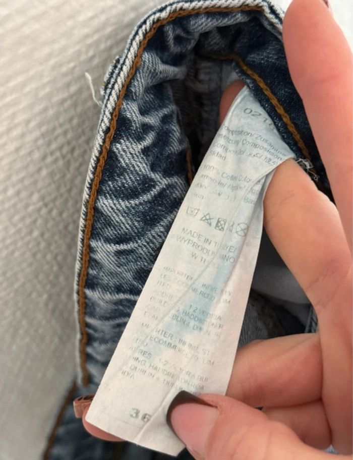 Jean mom troué femme - taille 36 / S - photo numéro 3