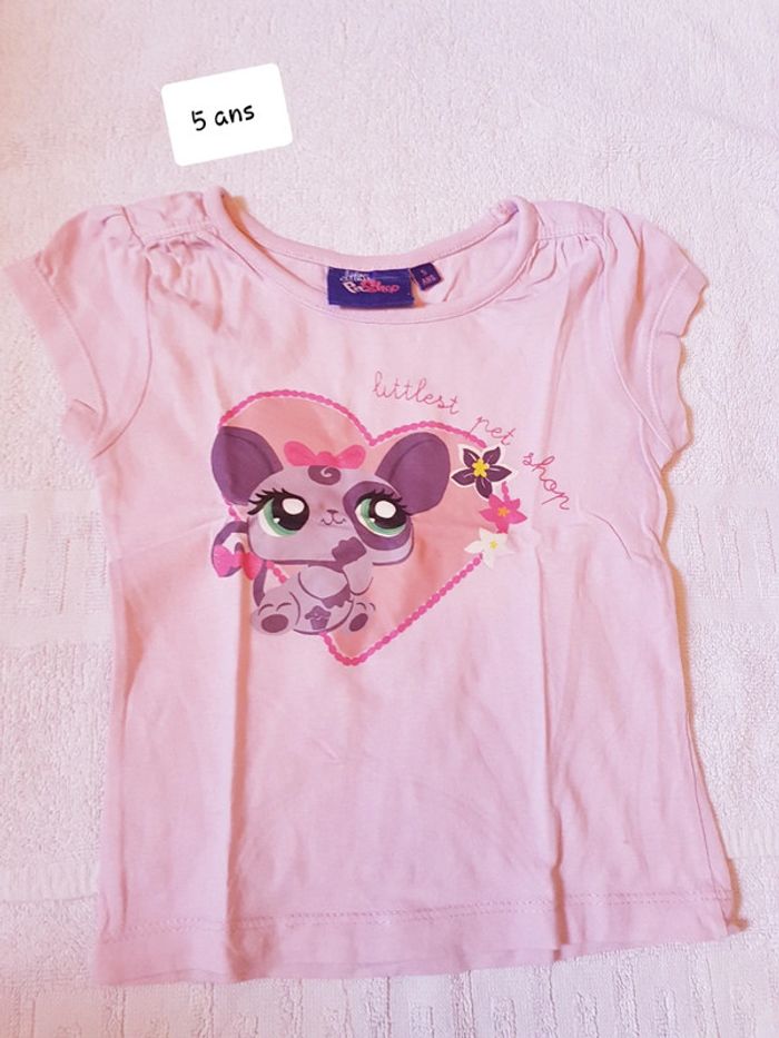 T-shirt littlest pet shop 5 ans