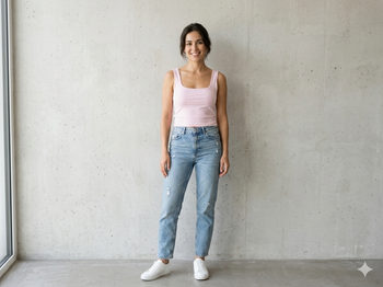débardeur rose taille M Zara