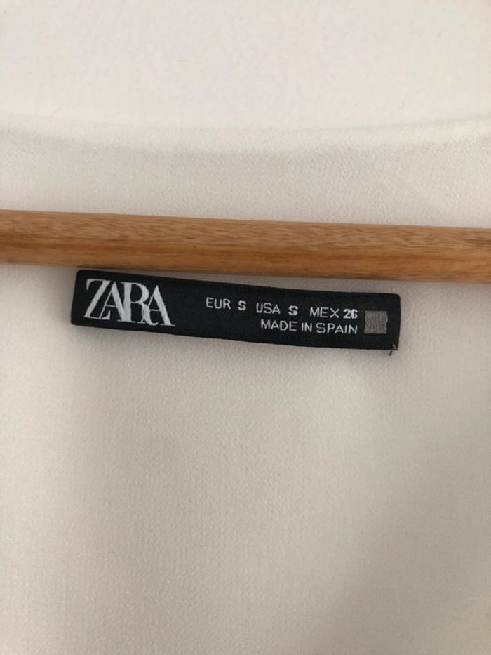 Haut fluide blanc Zara taille S - photo numéro 3