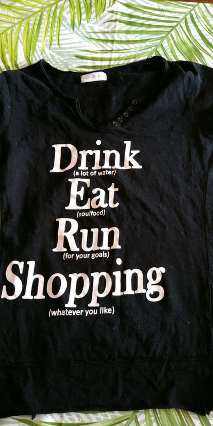 T shirt noir fun drôle